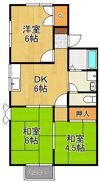 グランドハイツ幸福B棟の間取り画像