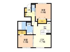 リュエルクール2の間取り画像