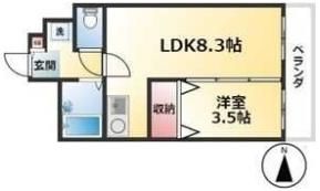X-OVER21覚王山の間取り画像