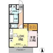 カンパーナ勝山の間取り画像