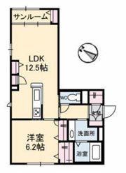 メゾンこころ B棟の間取り画像