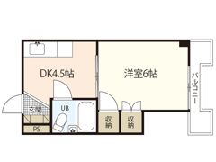 VILLA三篠の間取り画像