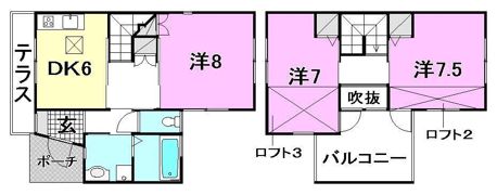 KTコーポの間取り画像