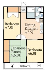 マンション浮羽の間取り画像