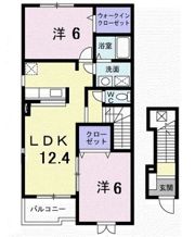 アプリコット Cの間取り画像