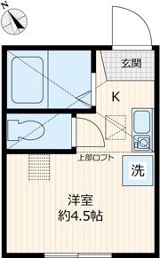 ヒルズ片吹の間取り画像