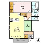 ポムスクウェア稲里 Fの間取り画像
