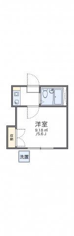 レオパレス上溝第2の間取り画像
