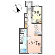 仮）土浦市下高津新築アパートの間取り画像