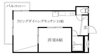 湯渡ハイツの間取り画像