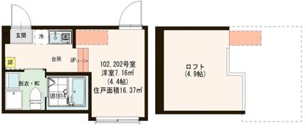 ハーモニーテラス梅田XⅢの間取り画像