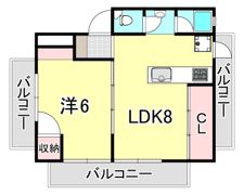 マンション冨士の間取り画像