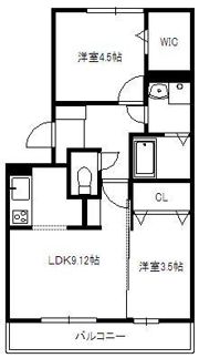 プレジャーライフYUZUの間取り画像