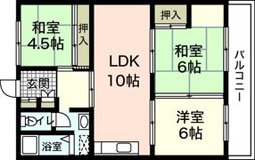 山陽マンションの間取り画像
