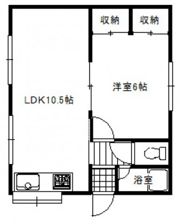 貞金貸家の間取り画像