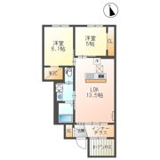 クラポティ新涯の間取り画像