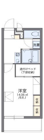 レオパレスサザンクロスBの間取り画像