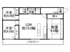 マンション波賀の間取り画像