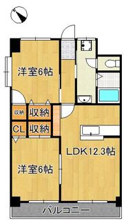 エクセレント本城の間取り画像
