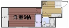 ハイツ岡町の間取り画像