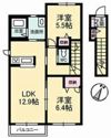 コーポ カノン A棟の間取り画像