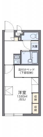 レオパレス秋桜の間取り画像