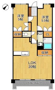 サンライフ小倉南 808号室の間取り画像