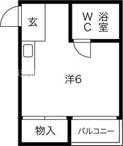 アパートメント摂津の間取り画像