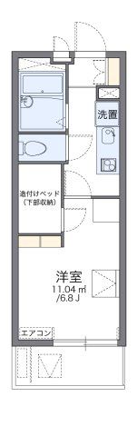 レオパレス神無月の間取り画像