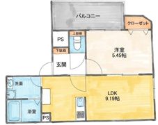 アーリーズ大宮通の間取り画像