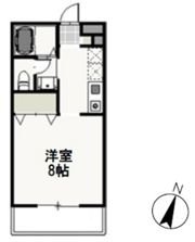 ベール花尻Bの間取り画像