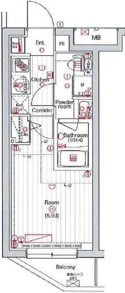 プレミアムキューブ中野新橋の間取り画像