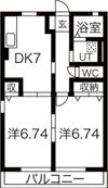 グリーンガーデンDの間取り画像
