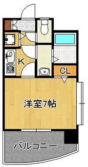 ロマネスク下到津 901号室の間取り画像