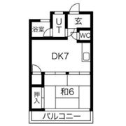 シャトル西野の間取り画像
