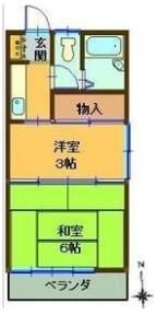 コーポ宮口の間取り画像
