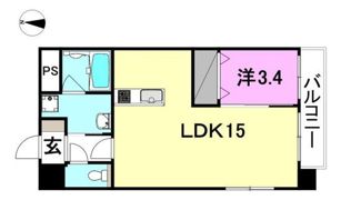 メゾンドール平和通の間取り画像