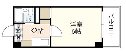 シャトー三滝の間取り画像