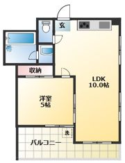 ハイツかつらの間取り画像