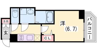 ファーストフィオーレ神戸駅前の間取り画像