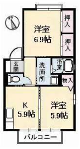 アメニックス福山 七番館の間取り画像