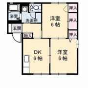 カトレアハイツ B棟の間取り画像