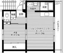 ビレッジハウス飯塚1号棟の間取り画像