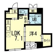 ライズ古城堀端の間取り画像