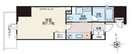 ライオンズフォーシア秋葉原イーストの間取り画像