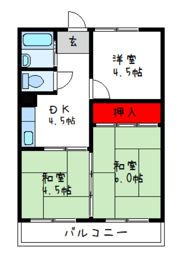 小田第一マンションの間取り画像