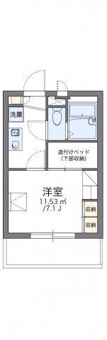 レオパレス大和田Ⅱの間取り画像