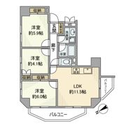 朝日クレス・パリオ西落合の間取り画像