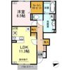 リッシュ宮内 Ⅱの間取り画像