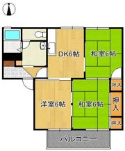 アルカディアA・B棟の間取り画像